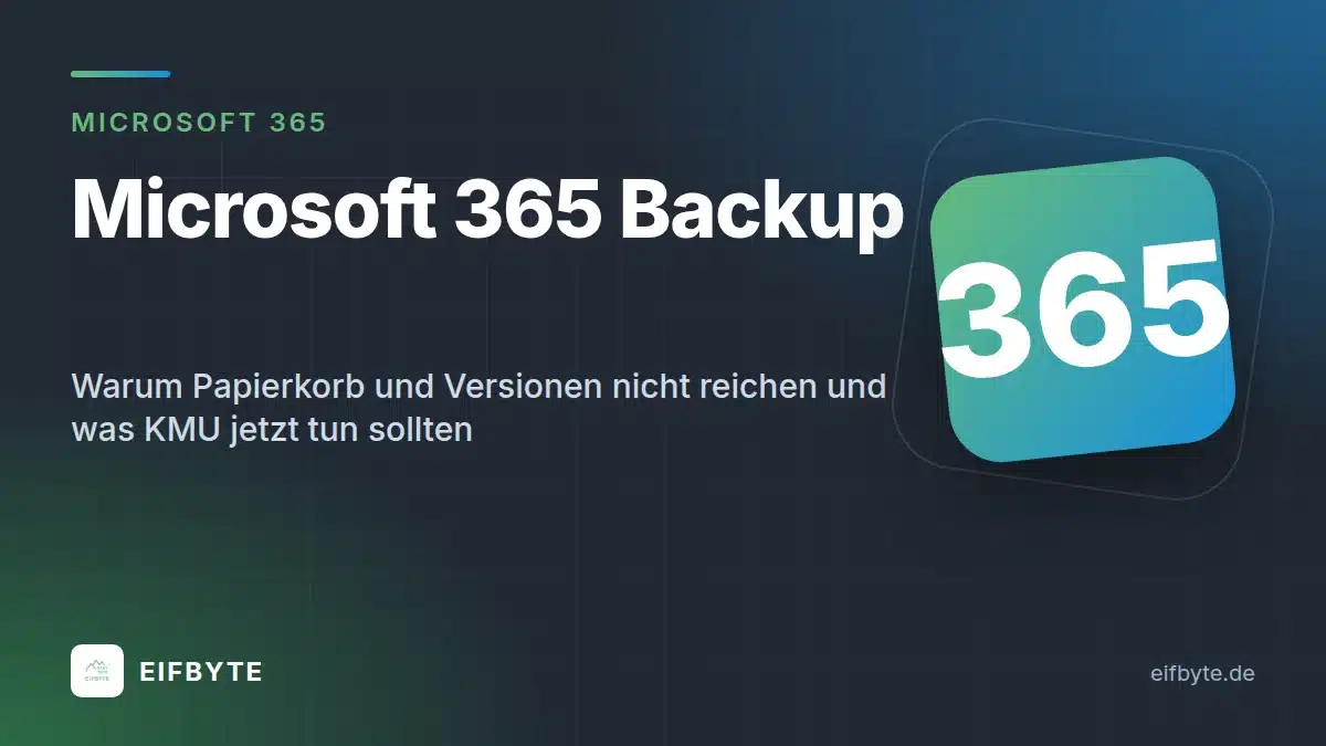 Microsoft 365 Backup: Warum Papierkorb und Versionen für Unternehmen nicht reichen