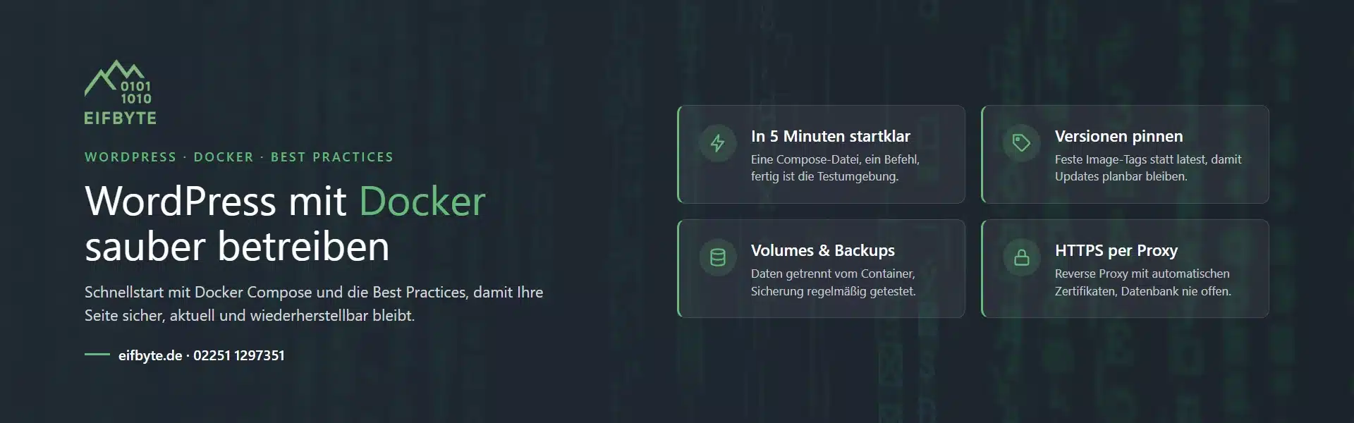 WordPress Docker: Schnellstart und Best Practices mit Docker Compose